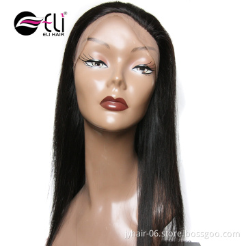 360 Lace Frontal Closure Brazilian Straight Remy Human Hair Closure Free Part Pre Plucked Baby Hair For Black Women